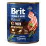 Mokra karma dla psa Brit Premium by Nature wieprzowina z tchawicą 800 g, dorosłe psy, puszka, 78% wilgotności