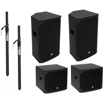 PA set Omnitronic model 20000529 active L 2000W — zasilany system nagłośnieniowy