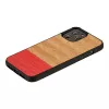 Etui na telefon man and wood do iPhone 12 / 12 Pro — jodełka azalia czarna