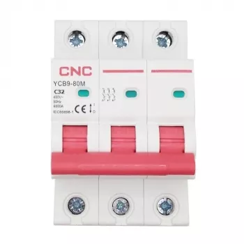 Wyłącznik nadprądowy HiSmart NV821556 3-biegunowy 32A charakterystyka C (miniaturowy)