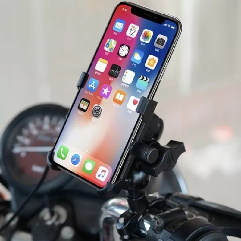 Uchwyt na telefon na motocykl Freedconn MC10 + mocowanie na główkę ramy BM2R