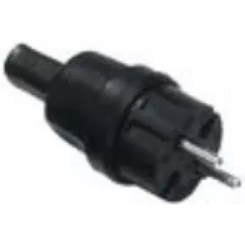 Wtyczka elektryczna Bachmann 740.002 Czarna