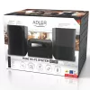 Mini zestaw stereo Hi‑Fi Adler AD 1917 — Bluetooth V5.3, CD/USB/MP3, 2×25W RMS, tuner FM, 4‑pasmowy korektor, AUX, czarny