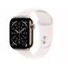 Smartwatch Apple Watch Series 11 GPS + Cellular 42mm Koperta z tytanu w kolorze złotym, pasek Sport Light Blush M/L