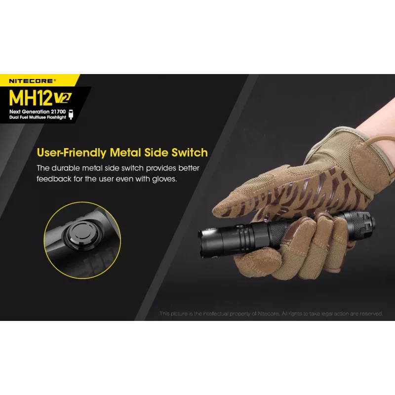 Latarka ręczna Nitecore MH12 V2 Czarna