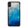 Etui iKins do iPhone XS Max — niebieski lakierowane, czarne wykończenie
