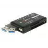 Czytnik kart DeLOCK SuperSpeed USB CF SD Micro SD MS M2 xD 5 Gb/s