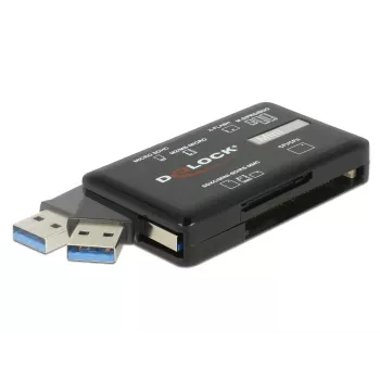 Czytnik kart DeLOCK SuperSpeed USB CF SD Micro SD MS M2 xD 5 Gb/s