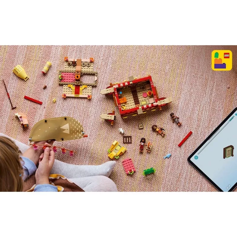 LEGO 43270 zestaw Klocki i Klocki — 529 elementów, 3 minifigurki, 260×120×220 mm, 0,198 kg, srebrny