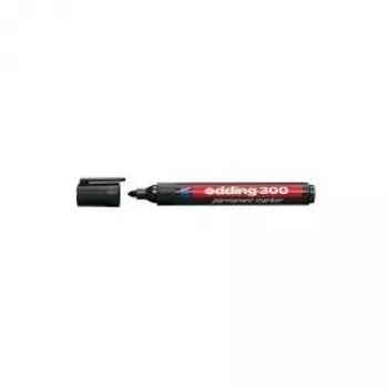 Marker permanentny Edding 300 czarny 10 szt.