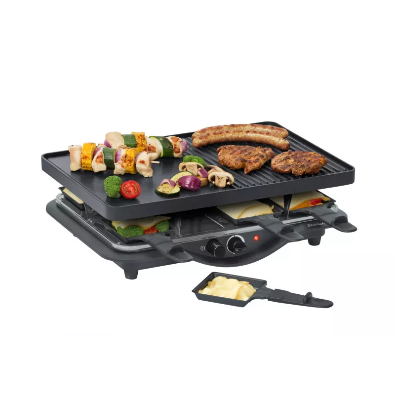 Grill do Raclette Steba RC 28 8 osób 1400 W Czarny Chrom
