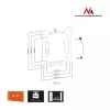 Uniwersalny uchwyt do telewizora lub monitora MC-596 13-23 VESA 100x100 20kg