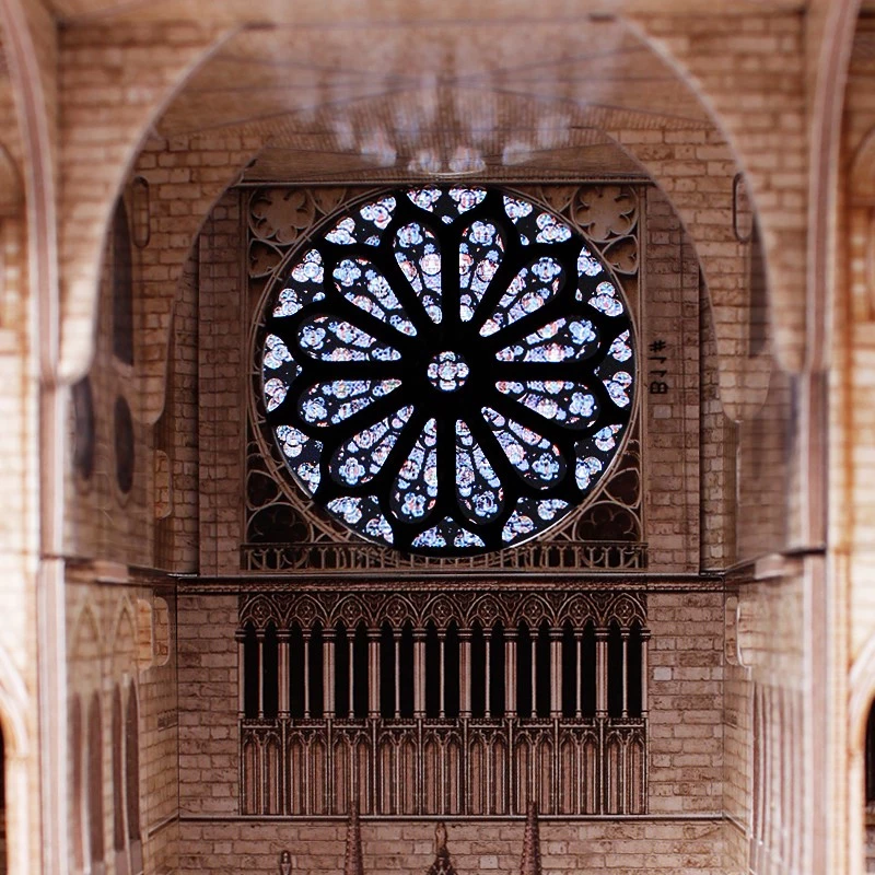 Puzzle 3D CubicFun Notre Dame, 293 elementy, model katedry w skali