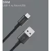 Kabel USB Orsen S9M A na Micro USB 2.1 A 1 m czarny