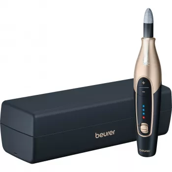 Urządzenie do pielęgnacji paznokci Beurer MP 84 Special Edition gold — elektryczny zestaw do manicure/pedicure, kompaktowy do użytku domowego
