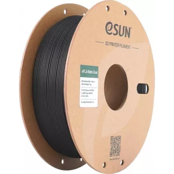 PLA MATTE DUAL 1,75mm Czarny Biały 1kg ESUN 3D FILAMENT (PLA-MTD175B-BW1P1)