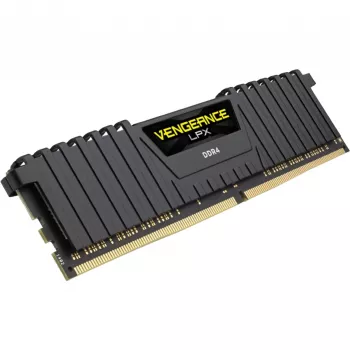 CORSAIR Vengeance 8GB DDR4 DIMM 3200MHz 1x8GB Unbuffered Single Rank 16-20-20-38 XMP 2.0 LPX PCB 1.35V Heatspreader Black