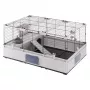 Klatka FERPLAST Modular 2 dla królika i świnki morskiej 109x72x56 cm, metal, szara, odstęp prętów 23 mm