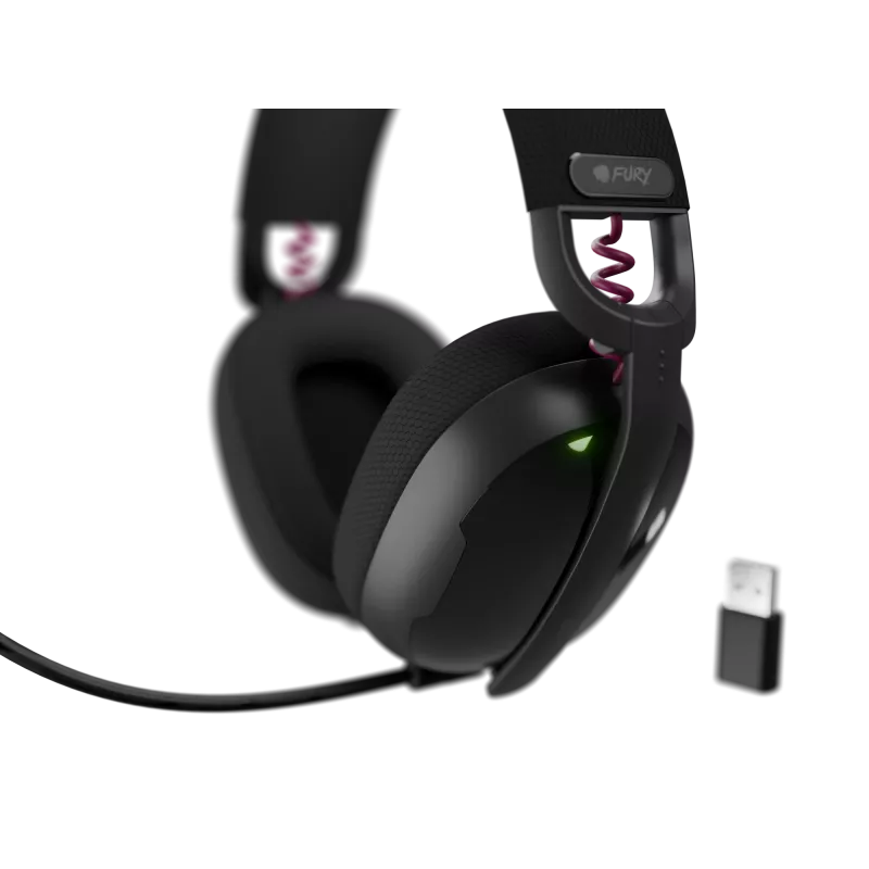 Słuchawki gamingowe Genesis Fury Fukiya F6 | Bluetooth | Nauszne | Mikrofon | Bezprzewodowe | Czarny