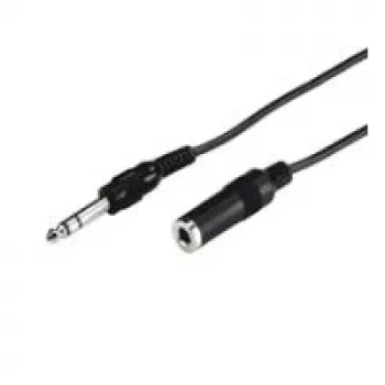 Wentronic Goobay przedłużacz jack 6,35 mm, 5 m - wtyk jack 6,35 mm (3-pin, stereo) > gniazdo jack 6,35 mm (3-pin, stereo) (50428)