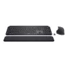 Logitech MX Keys Combo for Business – Zestaw klawiatura i mysz – podświetlany – bezprzewodowy – Bluetooth LE – QWERTY – GB – Grafitowy