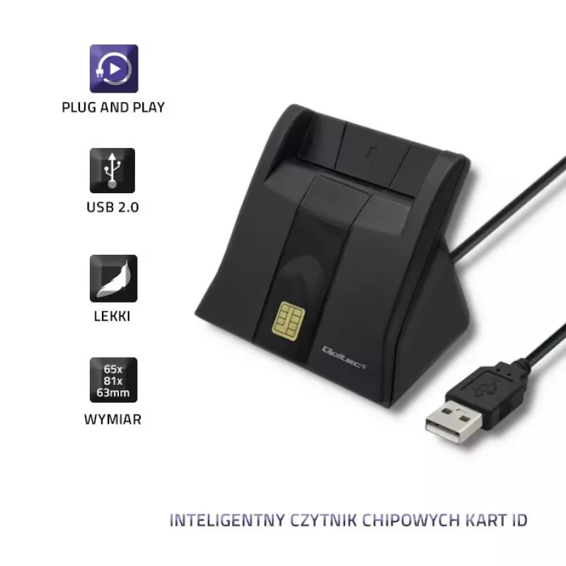 Czytnik RFID Qoltec 50643