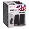 Głośniki przewodowe DEFENDER SPK-225 2.0, 4 W RMS, USB/DC 5 V, 3,5 mm, czarny