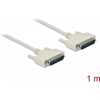 Kabel szeregowy DELOCK 84172 D-Sub 25 pin do D-Sub 25 pin, beżowy, 1 m