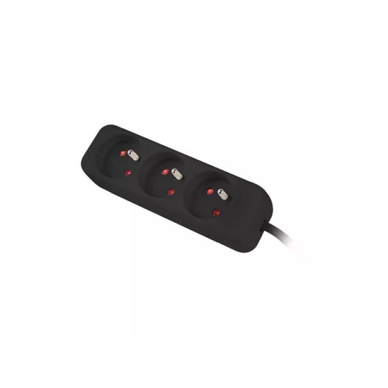 Przedłużacz LANBERG PS0-03E-0300-BK 3M Czarny 3X 230V Lanter Z Miedzi