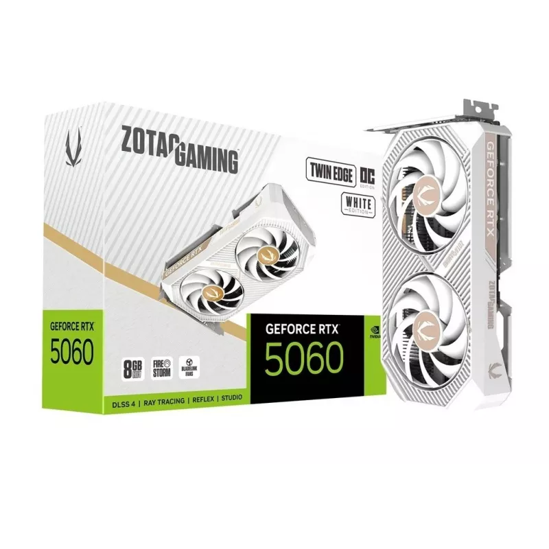 Karta graficzna Zotac GAMING GeForce RTX 5060 Twin Edge OC White Edition 8GB GDDR7