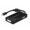 Adapter DeLOCK Mini DisplayPort 1.2 na VGA HDMI DVI Audio 4K Pasywny Czarny