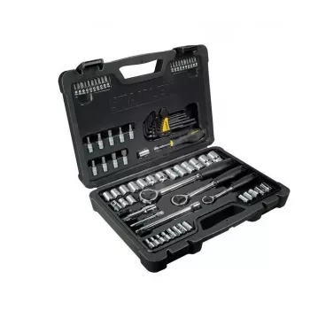 Stanley 80-elementowy zestaw nasadek 1/4, 3/8, 1/2