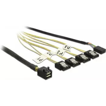 DeLOCK Mini SAS HD SFF-8643 na 4×SATA 0,5 m