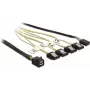 DeLOCK Mini SAS HD SFF-8643 na 4×SATA 0,5 m