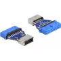 DeLOCK Adapter USB złącze szpilkowe żeńskie na wewnętrzne Type-E Key A żeńskie 20 pin