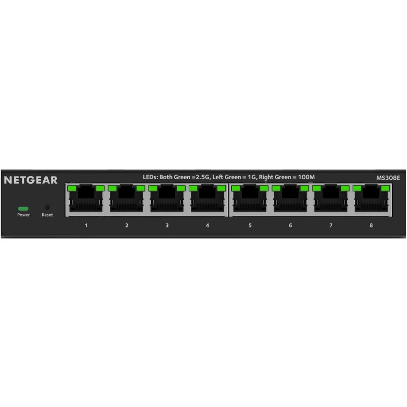 NETGEAR MS308E niezarządzalny przełącznik 2.5G Ethernet (100/1000/2500) czarny