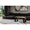 top e shop STOLIK KAWOWY ŁAWA MODERN 2P cienki Dąb Artisan z czarnymi listwami