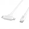 Przewód USB HYPER HyperJuice USB 2.0 1,5 m USB-C USB-C/Lightning Biały