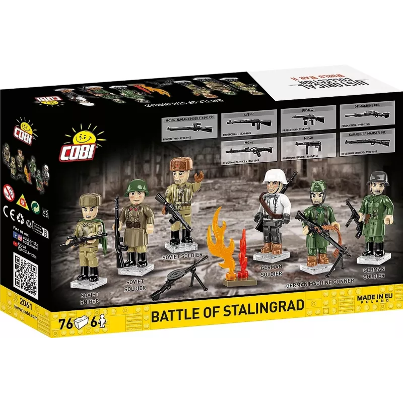 Cobi Klocki konstrukcyjne Bitwa o Stalingrad zestaw modelarski — 76 elementów, historyczna diorama