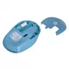 Bezprzewodowa mysz symetryczna NATEC STORK — Bluetooth + USB Type-A, 1600 DPI, 3 przyciski, jasnoniebieska