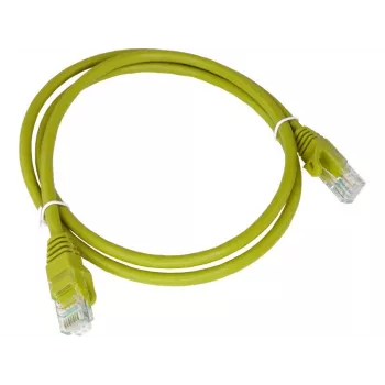 Alantec KKU5CZA1 kabel sieciowy żółty 0,25 m Cat5e U/UTP (UTP)