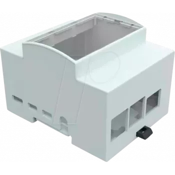 JOY-IT RPI CASE DIN4 - Obudowa do Raspberry Pi 4, szyna DIN, szary/przezroczysty (RB-CASEP4+07)