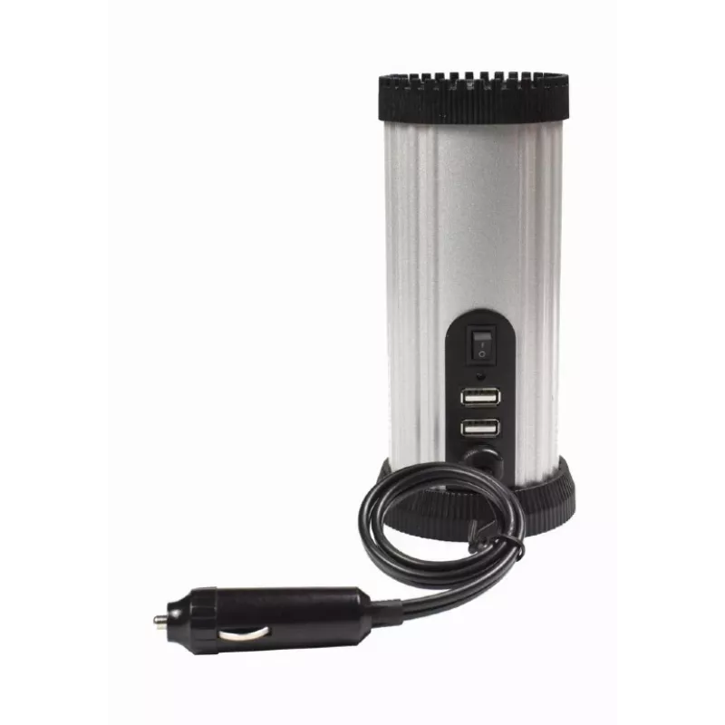 Gembird EG-PWC150-01 zasilacz/przetwornica samochodowa 150 W Czarny, Szary