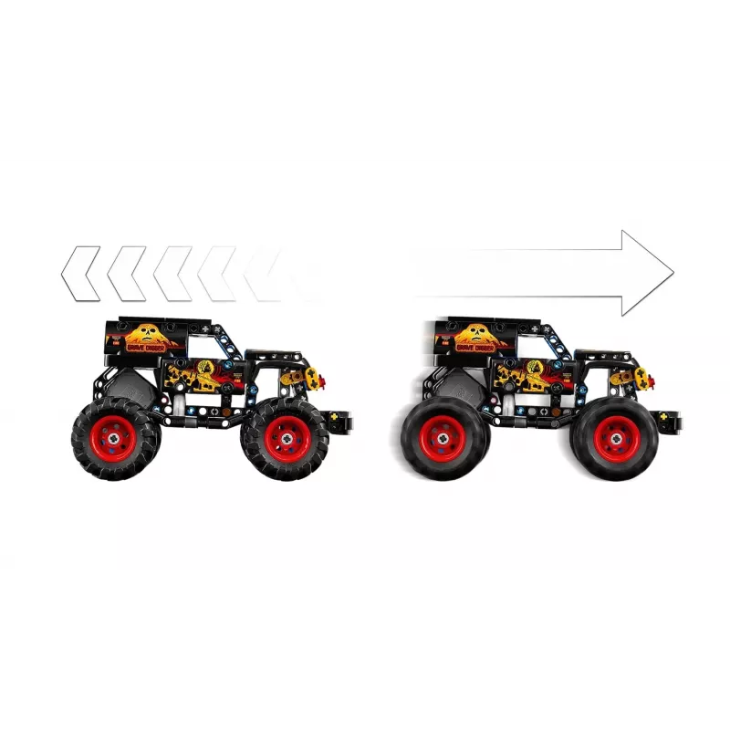 LEGO TECHNIC 42219 Monster Jam Grave Digger Fire and Ice