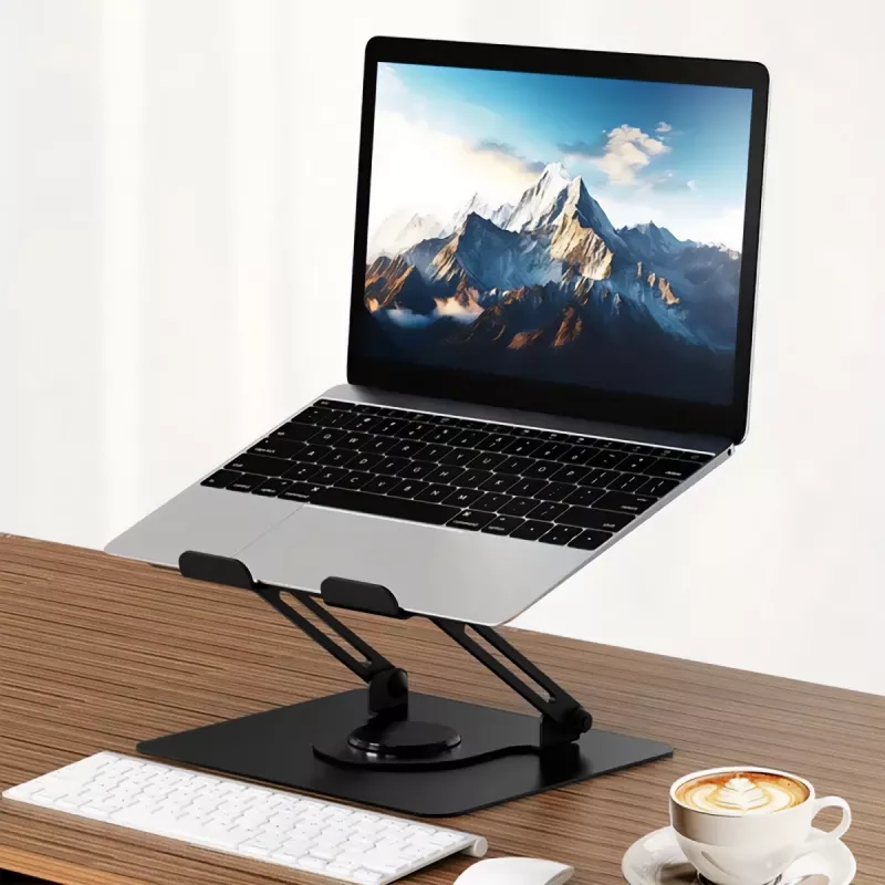 Stojak na laptopa MEDIA-TECH MT2662 — regulowana wysokość, składany, aluminiowy, do laptopów 10–17 cali