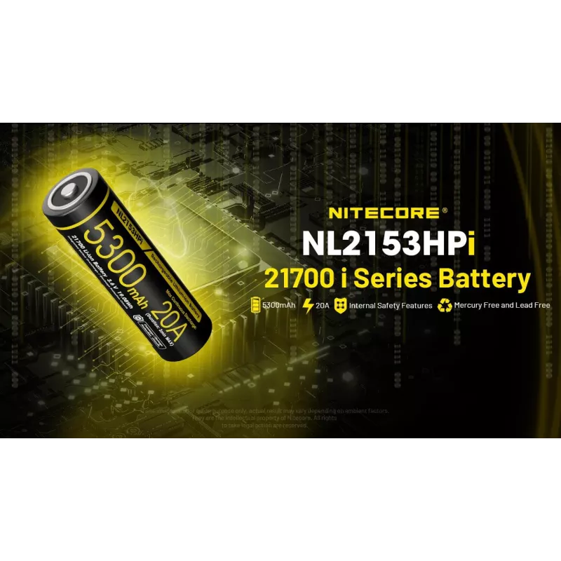 BATERIA AKUMULATOROWA LI-ION 3,6 V/NL2153HPI (5300 MAH) NITECORE