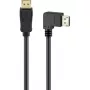 kabel DisplayPort Plug 90° > DisplayPort Plug, 8K / 144Hz (czarny, 2 Meter, 1 Plug 90° bocznie kątowany, 54 Gbit/s, DisplayPort 2.0 / 2.1)
