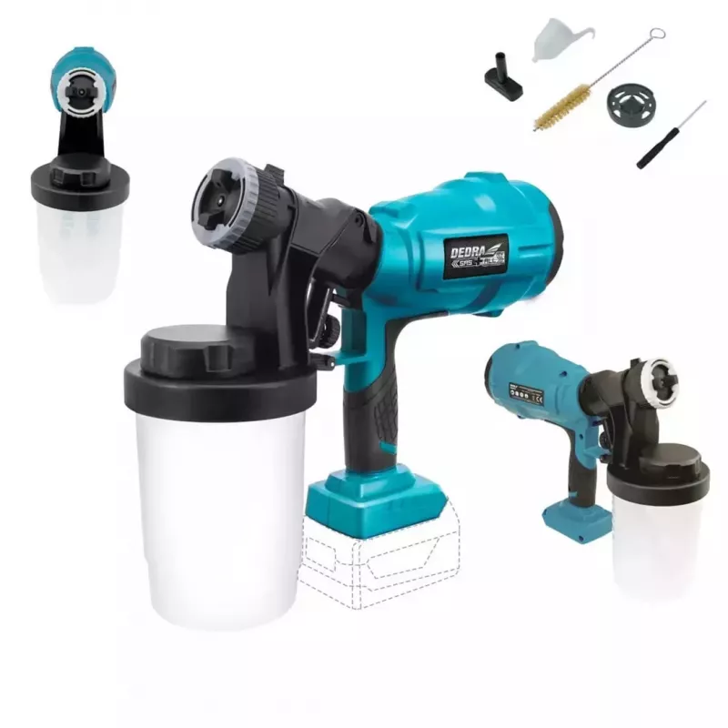 Dedra DED7057 cordless paint spray gun 18V, 900 ml