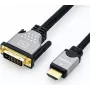 ROLINE - Kabel wideo - Dual Link - HDMI / DVI - DVI-D (M) na HDMI (M) - 2 m - Ekranowany - Czarny/Srebrny - Wsparcie 4K (11.04.5871)
