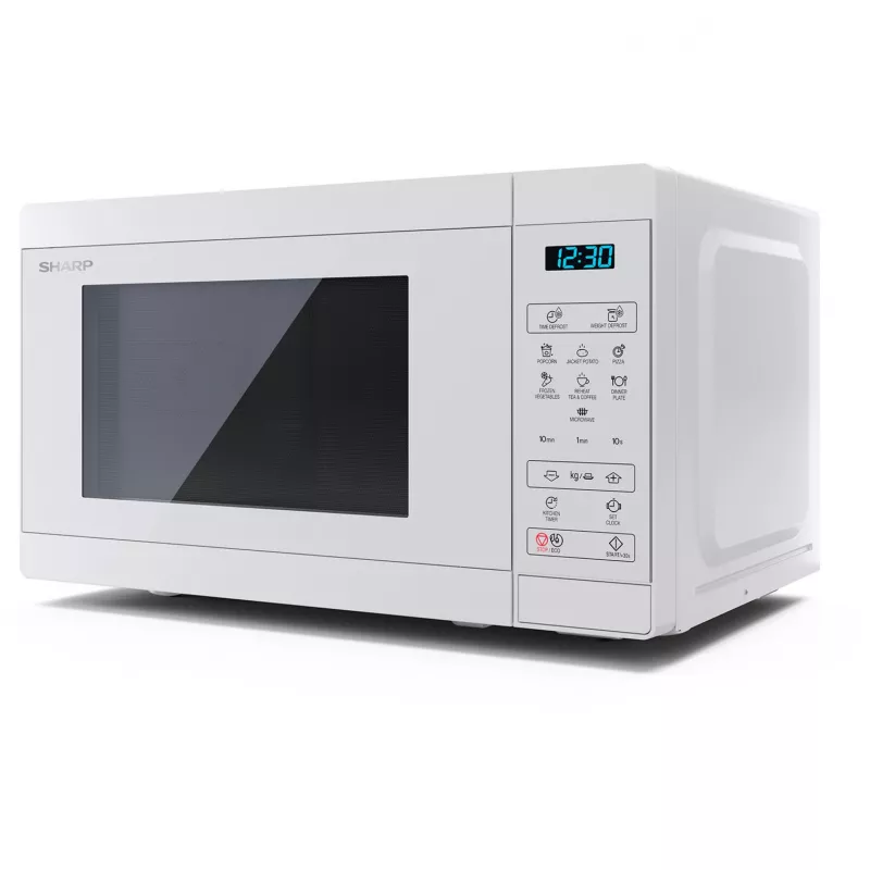 Sharp | Kuchenka mikrofalowa | YC-MS02E-C | Wolnostojąca | 800 W | Biała